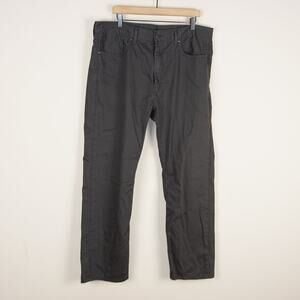 Levis 505 Regular Fit Twill Graphite Green Cotton Straight Leg Jean Mens 38 x 30